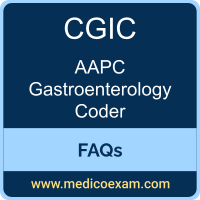 AAPC CGIC exam frequently asked questions (FAQs) for AAPC Certified Gastroenterology Coder (CGIC) preparation