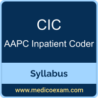 AAPC CIC syllabus for AAPC Certified Inpatient Coder (CIC) preparation