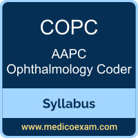 AAPC COPC syllabus for AAPC Certified Ophthalmology Coder (COPC) preparation