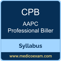 AAPC CPB syllabus for AAPC Certified Professional Biller (CPB) preparation