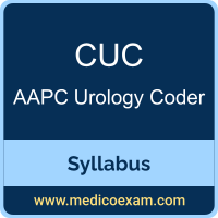 AAPC CUC syllabus for AAPC Certified Urology Coder (CUC) preparation