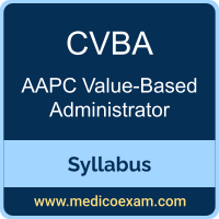AAPC CVBA syllabus for AAPC Certified Value-Based Administrator (CVBA) preparation
