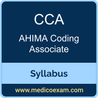 AHIMA CCA syllabus for AHIMA Certified Coding Associate (CCA) preparation