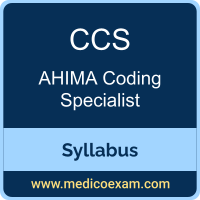 AHIMA CCS syllabus for AHIMA Certified Coding Specialist (CCS) preparation