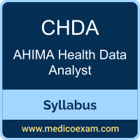 AHIMA CHDA syllabus for AHIMA Certified Health Data Analyst (CHDA) preparation