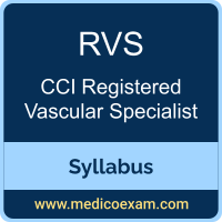 CCI RVS syllabus for CCI Registered Vascular Specialist (RVS) preparation