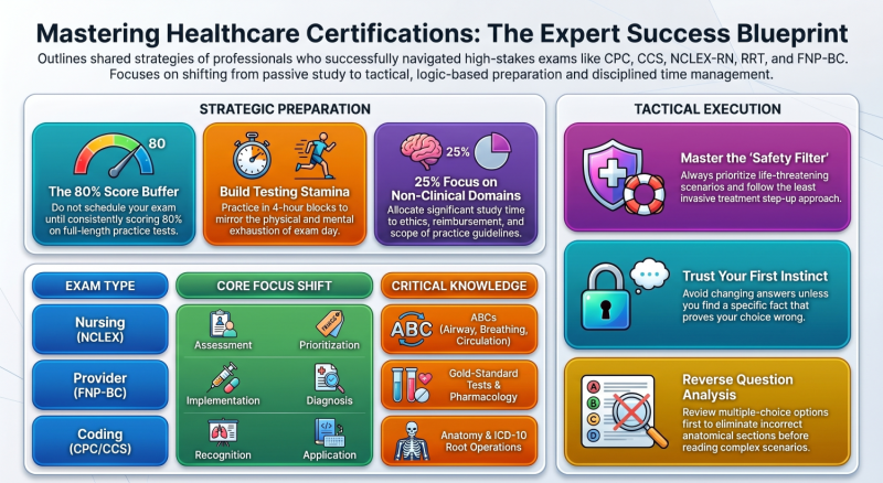 Healthcare certification exam success journey