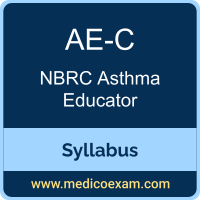 NBRC AE-C syllabus for NBRC Asthma Educator-Certified (AE-C) preparation