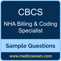 NHA CBCS sample questions for NHA Certified Billing & Coding Specialist (CBCS) preparation