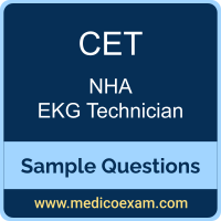NHA CET sample questions for NHA Certified EKG Technician (CET) preparation