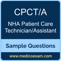 NHA CPCT/A sample questions for NHA Certified Patient Care Technician/Assistant (CPCT/A) preparation