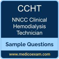NNCC CCHT sample questions for NNCC Certified Clinical Hemodialysis Technician (CCHT) preparation