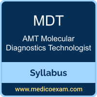 AMT MDT syllabus for AMT Molecular Diagnostics Technologist (MDT) preparation