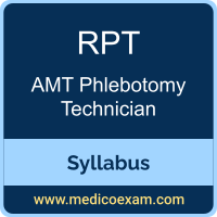 AMT RPT syllabus for AMT Registered Phlebotomy Technician (RPT) preparation