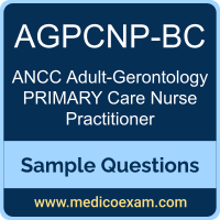 ANCC AGPCNP-BC sample questions for ANCC Adult-Gerontology Primary Care Nurse Practitioner-Board Certified (AGPCNP-BC) preparation