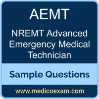 NREMT AEMT sample questions for NREMT Advanced Emergency Medical Technician (AEMT) preparation